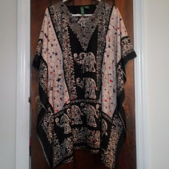 Vintage Lakhay's Collection elephant covershirt - Picture 1 of 8